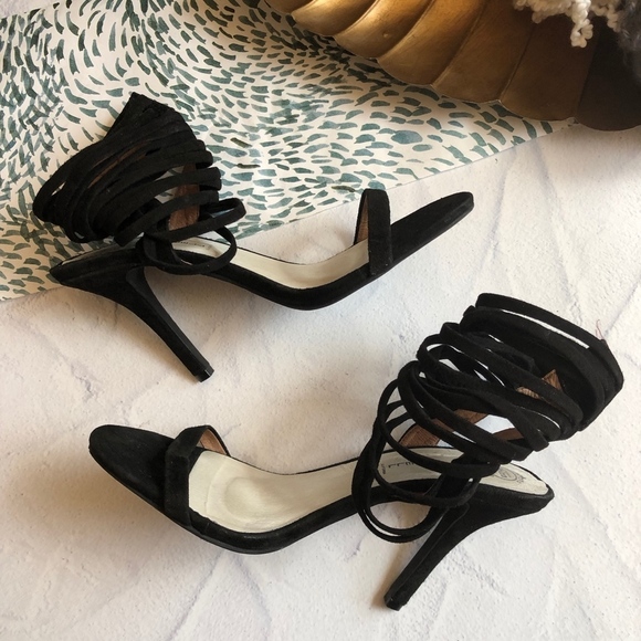 Jeffrey Campbell Ibiza Black Caged ankle Heels 7.5 - Picture 2 of 8